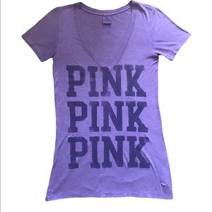 ⭐️Pink Victoria’s Secret, Purple, SS T-Shirt,XS⭐️